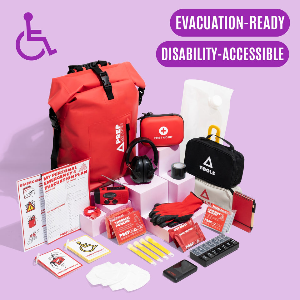 Disability Go Kit Easy Evac Care Kit | PrepMates Seniors & Disability Emergency Kits